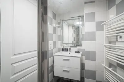 Salle de bains dans l'établissement Le Nid de Plume - Charmante maison de campagne