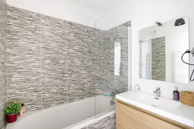 Salle de bains dans l'établissement Ondine