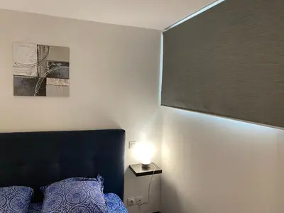 Un ou plusieurs lits dans un hébergement de l'établissement Appartement 4 personnes proche Landes et Côte Basque