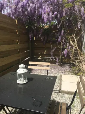 Jardin de l'établissement Maison T2, 4 étoiles, lac de Christus, climatisé