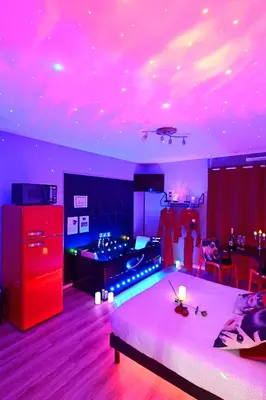 Plan de l'établissement Grand Studio BISCARROSSE PLAGE Une nuit A 2 avec Sauna Luxe, Balnéo, Océan rien que pour vous