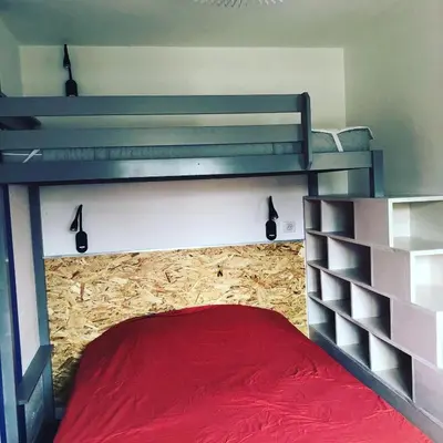 Un ou plusieurs lits dans un hébergement de l'établissement La cabane de Biscarrosse