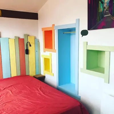 Un ou plusieurs lits dans un hébergement de l'établissement La cabane de Biscarrosse