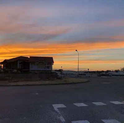Lever ou coucher de soleil vu de la maison de vacances ou à proximité
