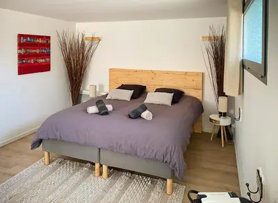 Un ou plusieurs lits dans un hébergement de l'établissement La Villa Hossegor