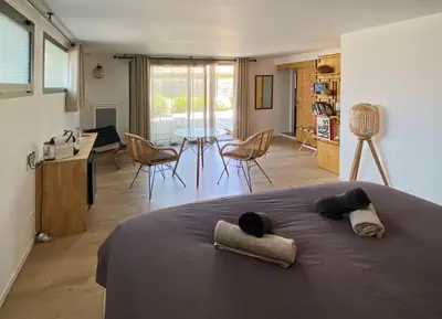 Télévision ou salle de divertissement dans l'établissement La Villa Hossegor