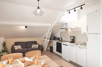 Cuisine ou kitchenette dans l'établissement Belle location proche de Dax avec parking et toute commodité