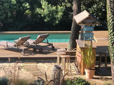 Piscine de l'établissement Chambre d’hôtes Pyla sur Mer ou située à proximité