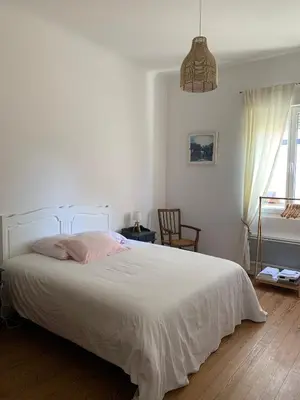 Un ou plusieurs lits dans un hébergement de l'établissement Mimizan Plage Grande maison bord de mer