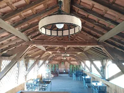 Restaurant ou autre lieu de restauration dans l'établissement L'hacienda