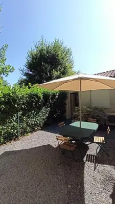 Plan de l'établissement T1 cosy climatisé indépendant sur prop privée à Sanguinet - lac, océan, Bassin d'Arcachon, Dune du Pyla