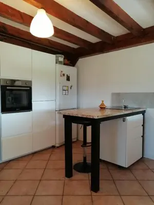 Cuisine ou kitchenette dans l'établissement Calme et Volupté dans cette jolie landaise
