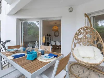Coin salon dans l'établissement Apartment Marines-3 by Interhome
