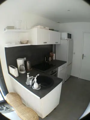 Cuisine ou kitchenette dans l'établissement Villa Paradis Pyla sur Mer