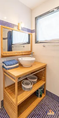 Salle de bains dans l'établissement Villa Paradis Pyla sur Mer