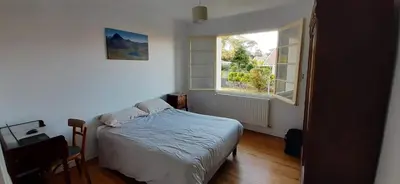 Un ou plusieurs lits dans un hébergement de l'établissement La maison de Maritxu - Entre plage et foret - Landes - Pays Basque
