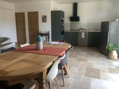 Cuisine ou kitchenette dans l'établissement Chambres d’hôtes Arremounon