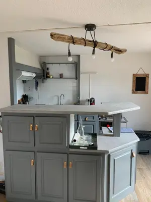 Cuisine ou kitchenette dans l'établissement patio seignosse plage 6 couchages