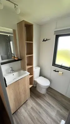Salle de bains dans l'établissement Bayaïna