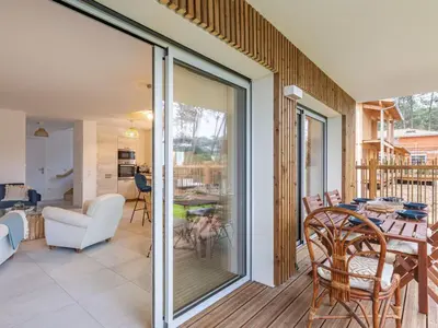 Coin salon dans l'établissement Holiday Home Dune Blanche-1 by Interhome