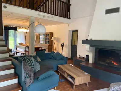 Coin salon dans l'établissement maison de vacances Mont de Marsan