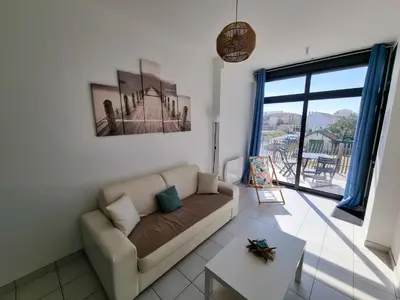 Coin salon dans l'établissement A 200m de la plage - L'Océan -