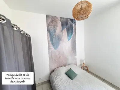 Un ou plusieurs lits dans un hébergement de l'établissement A 200m de la plage - L'Océan -