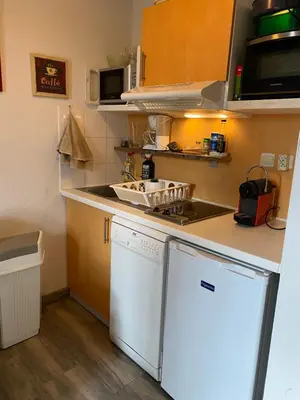 Cuisine ou kitchenette dans l'établissement Appartement rénové pour 4 à 5 personnes à Cassen