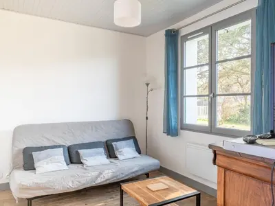Un ou plusieurs lits dans un hébergement de l'établissement Maison Individuelle T4 pour 5 pers, Proche Centre et Océan, Grand Jardin, Non Fumeur, Pas d'animaux - FR-1-521-190