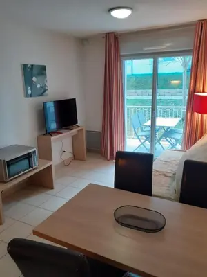 Télévision ou salle de divertissement dans l'établissement Résidence de la Source by Euclenima