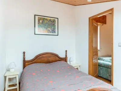 Un ou plusieurs lits dans un hébergement de l'établissement Duplex centre station Biscarrosse 6 pers, terrasse, WIFI, parking, équipements complets - FR-1-521-193