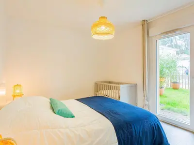 Un ou plusieurs lits dans un hébergement de l'établissement Apartment Dune Blanche-2 by Interhome