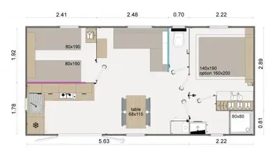 Plan de l'établissement GUIG99 camping les dunes de Contis