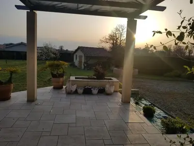 Jardin de l'établissement Grande maison familiale
