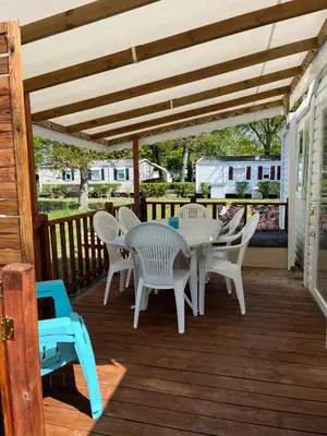 Plan de l'établissement Mobil-home climatisé avec piscine