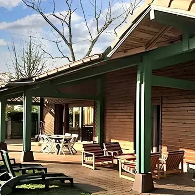 Maison charmante à Vielle-Saint-Girons avec vue sur le lac.