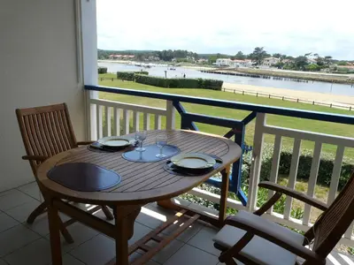 Balcon ou terrasse dans l'établissement Les Huniers