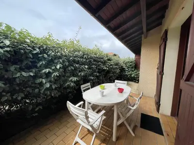 Balcon ou terrasse dans l'établissement Les Pignes