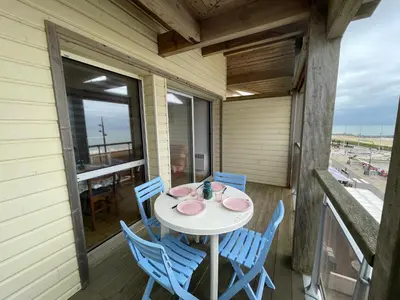 Balcon ou terrasse dans l'établissement L'Horizon