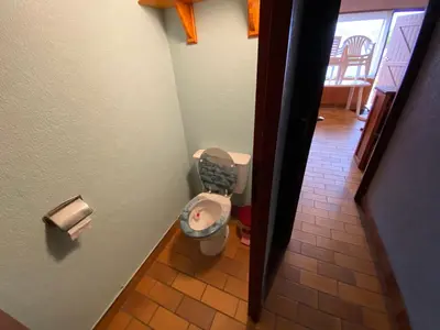 Salle de bains dans l'établissement Mer du Sud