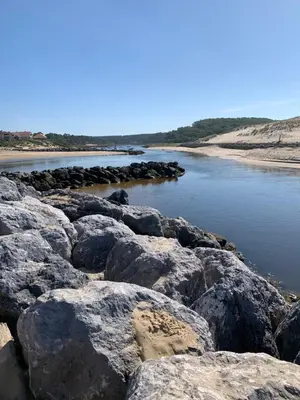 Paysage naturel près de le camping