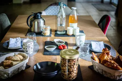 Nourriture dans le B&B/chambre d'hôtes ou à proximité