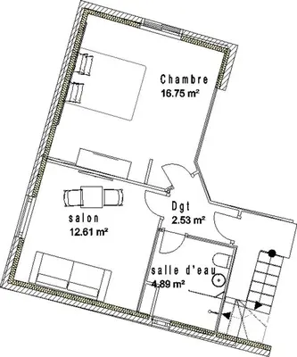 Plan de l'établissement La villa du golf - chambre d hôtes