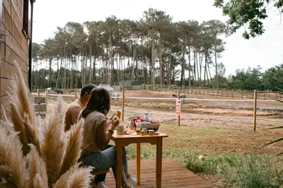 Boissons dans l'établissement Roulottes cocooning au coeur des Landes