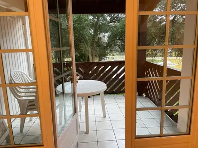 Balcon ou terrasse dans l'établissement Séjour Moliets plage