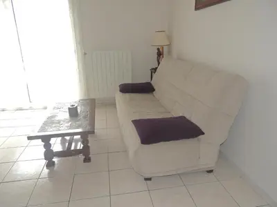 Coin salon dans l'établissement La maison du Barbot Maison 6 couchages