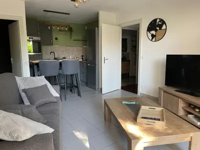 Cuisine ou kitchenette dans l'établissement Le Teich, appartement coeur de ville