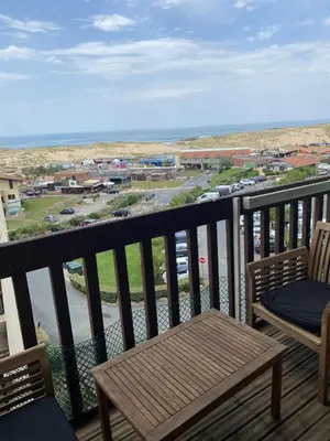 Balcon ou terrasse dans l'établissement Splendide appartement vue océan le Penon