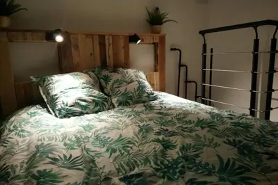 Un ou plusieurs lits dans un hébergement de l'établissement Splendide appartement vue océan le Penon