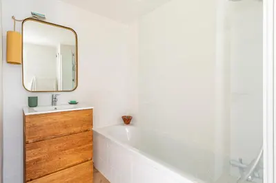 Salle de bains dans l'établissement Nature & Sun, Natural lifestyle - Hossegor